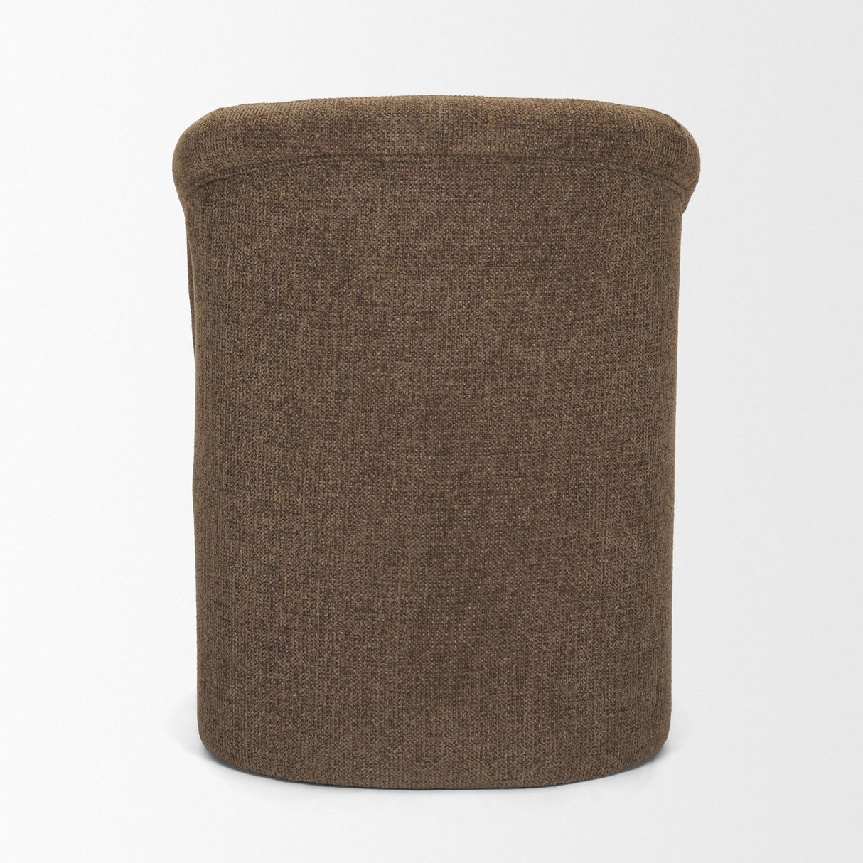 Curtis Brown Fabric Barrelback Half-Moon Base Dining Armchair from Mercana - Luna Furniture