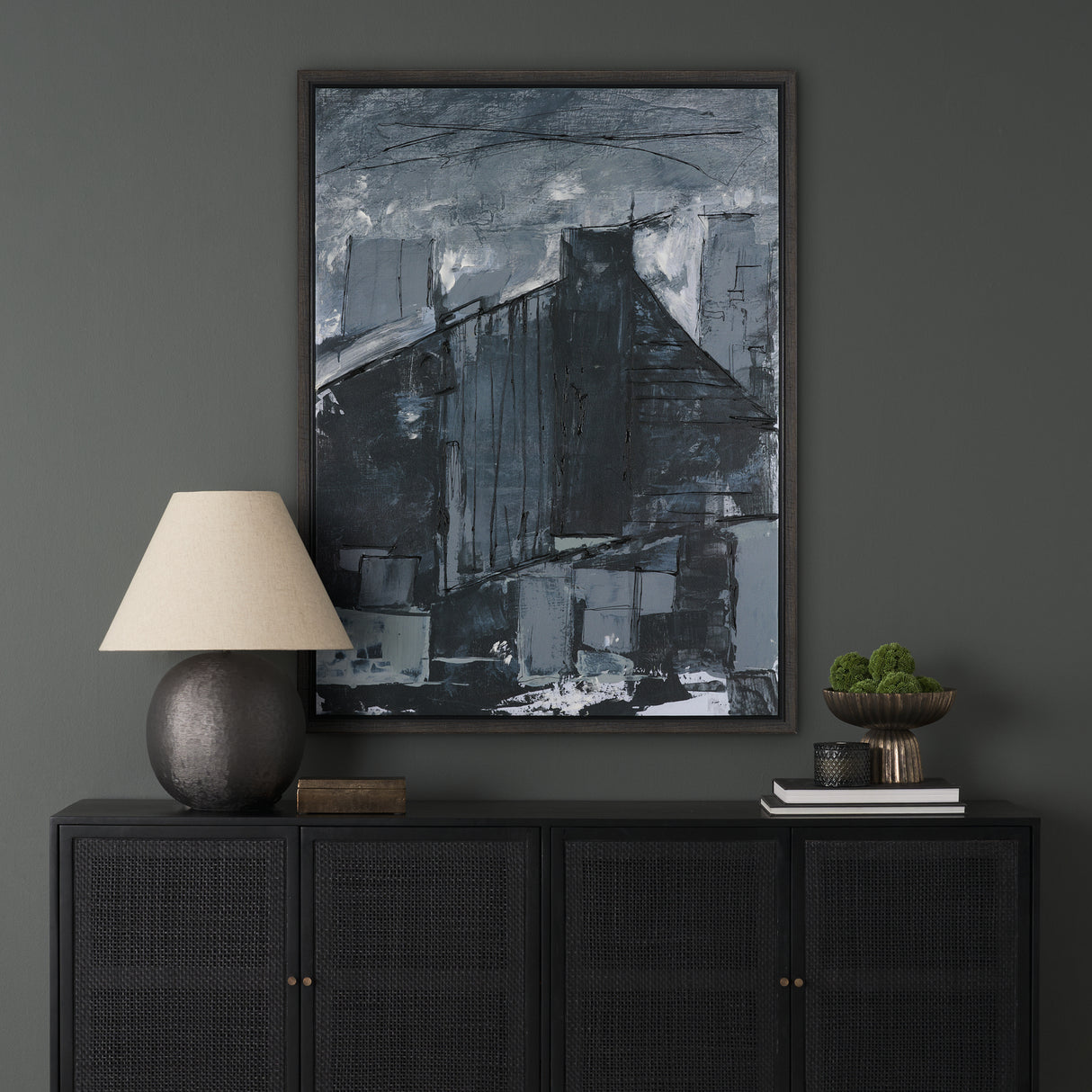Community 4C by Mercana Studio Hand-Embellished Textured Framed Canvas Artwork from Mercana - Luna Furniture