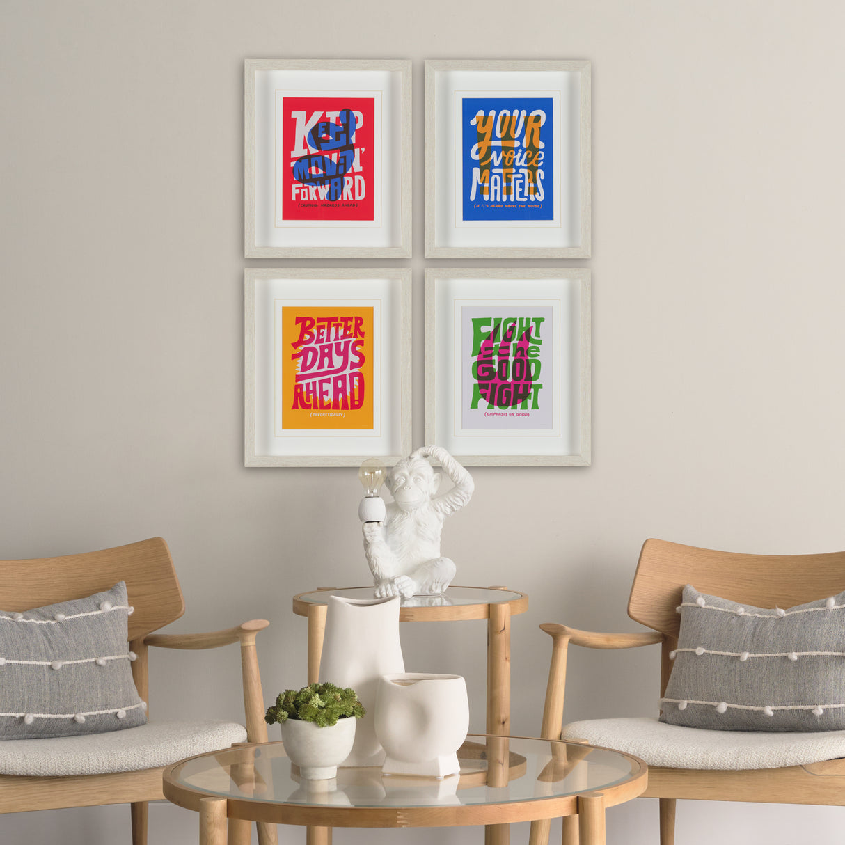 Motivation Mantra IV by Michael Mullan Framed Artwork Matted under Glass from Mercana - Luna Furniture
