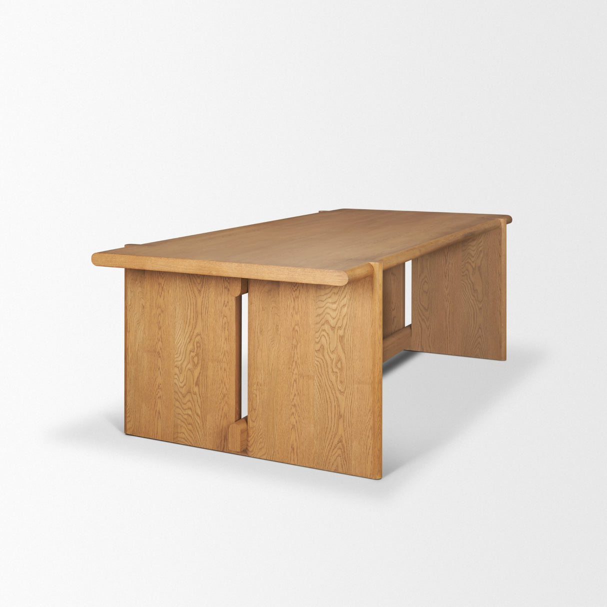 Rowan 94" Light Brown Oak Wood Rectangular Dining Table from Mercana - Luna Furniture