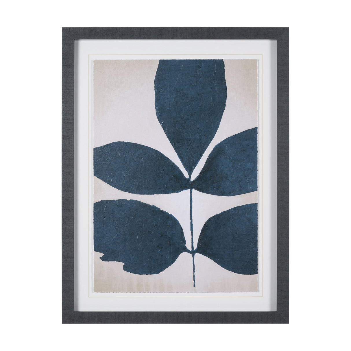 Dreamy Blues I by Stacy Daguiar Hand-Embellished Textured Framed Artwork Matted under Glass from Mercana - Luna Furniture