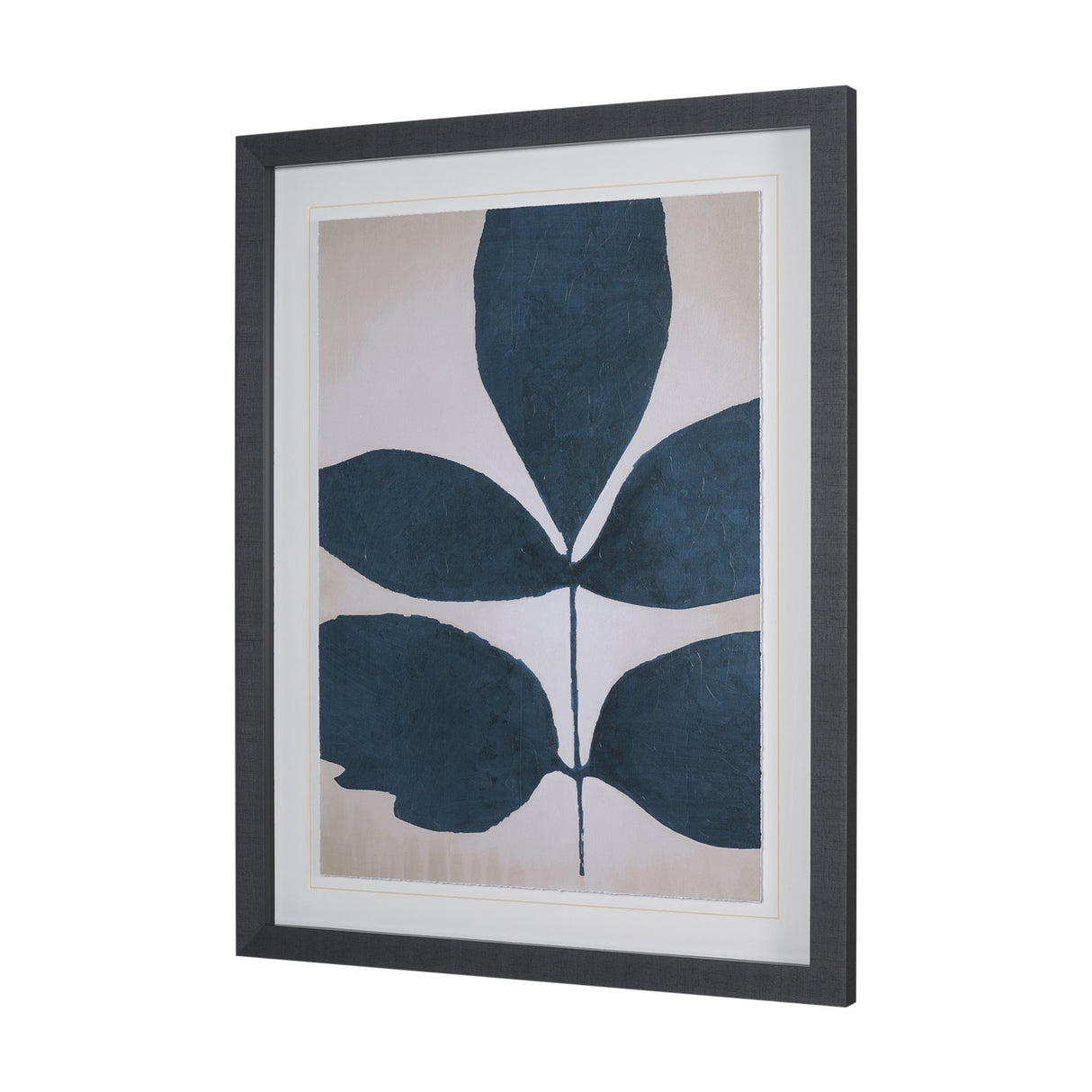 Dreamy Blues I by Stacy Daguiar Hand-Embellished Textured Framed Artwork Matted under Glass from Mercana - Luna Furniture