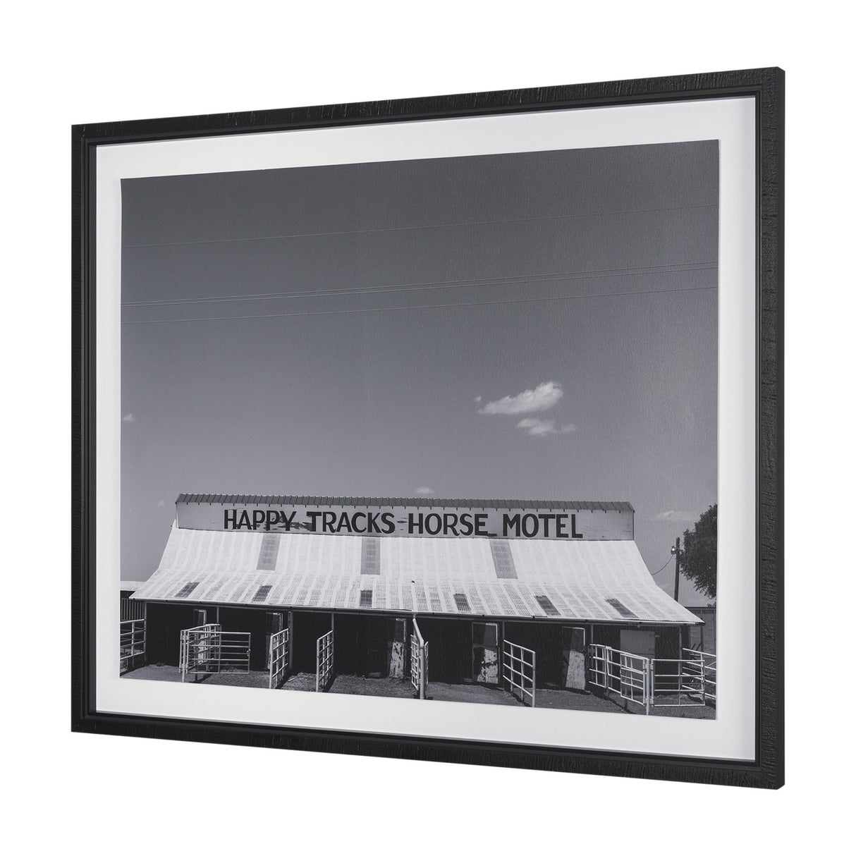 Horse Motel by Bethany Young Textured FramedPhoto Print Matted under Glass from Mercana - Luna Furniture