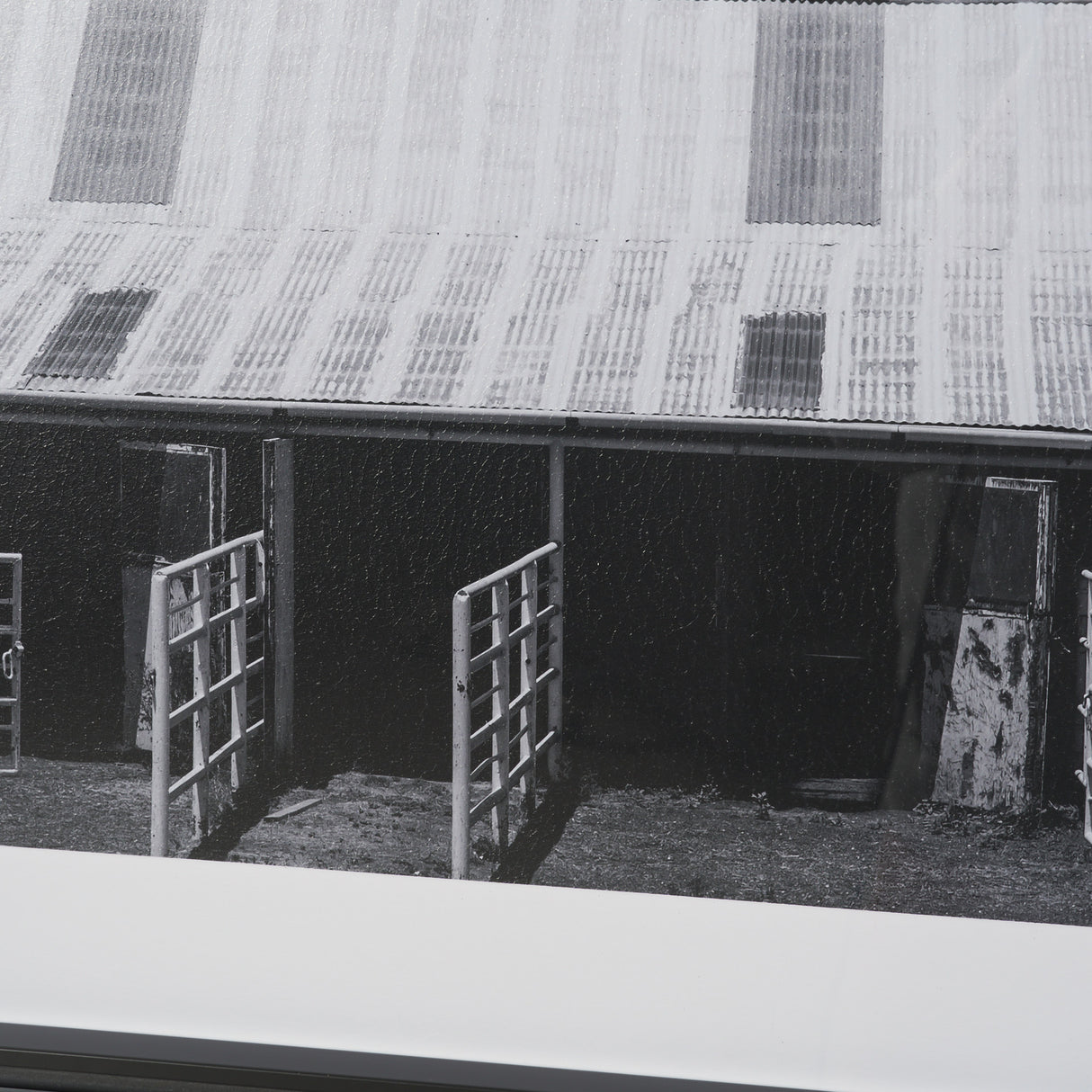 Horse Motel by Bethany Young Textured FramedPhoto Print Matted under Glass from Mercana - Luna Furniture
