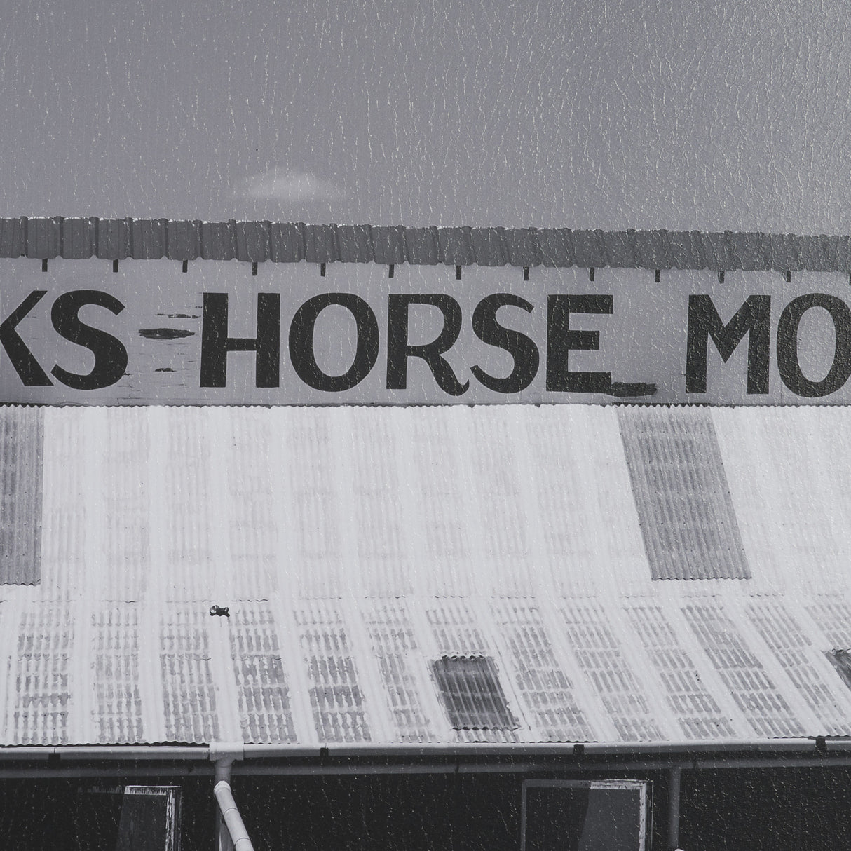 Horse Motel by Bethany Young Textured FramedPhoto Print Matted under Glass from Mercana - Luna Furniture
