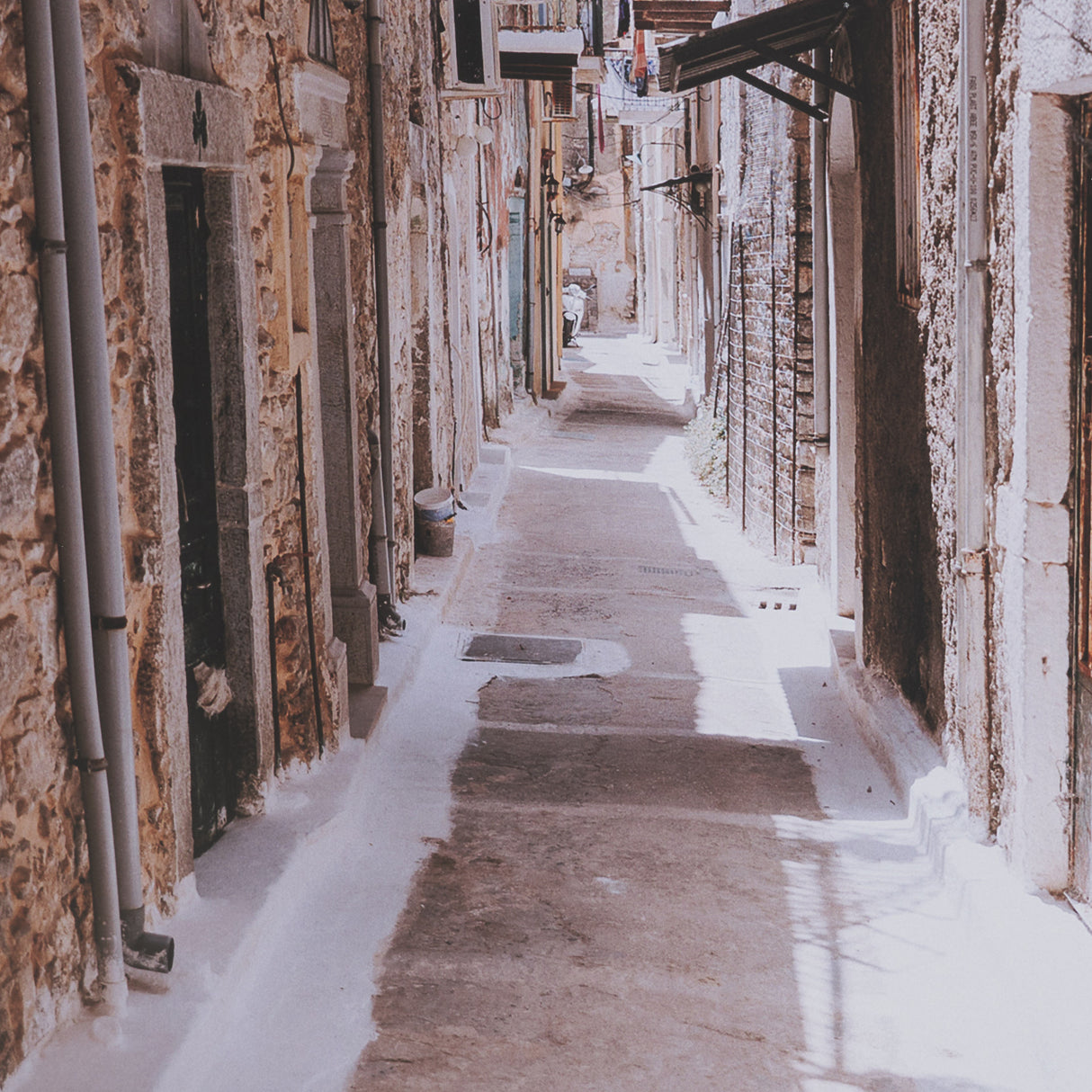 Greek Street by Kelly Frere FramedPhoto Print Matted under Glass from Mercana - Luna Furniture