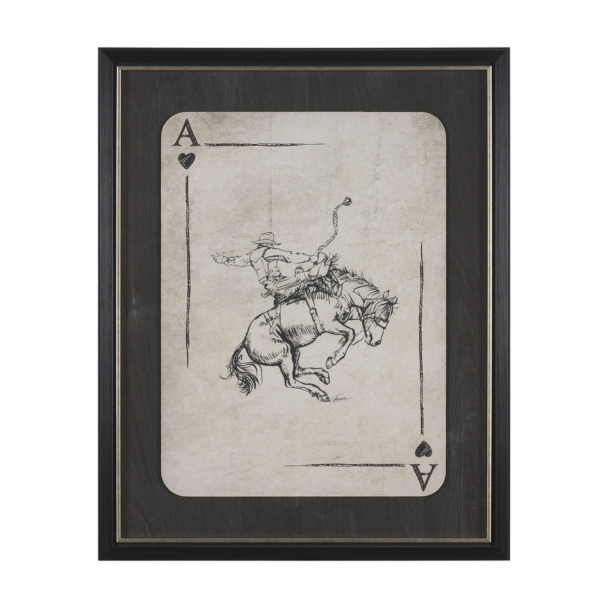 Aces Wild II by Mercana Studio Textured Framed Artwork Matted under Glass from Mercana - Luna Furniture