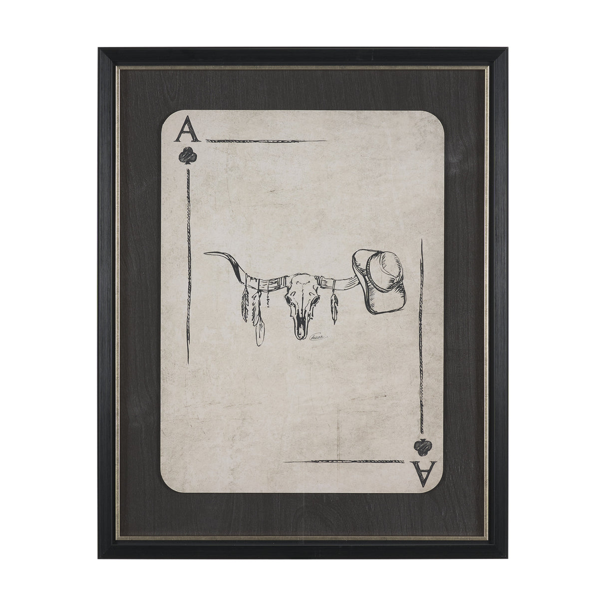 Aces Wild III by Mercana Studio Textured Framed Artwork Matted under Glass from Mercana - Luna Furniture