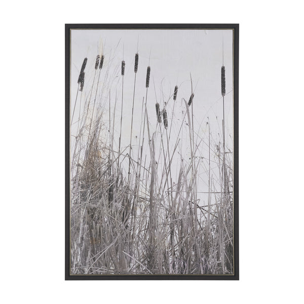 Kate Rushes I by Deborah Revell Hand-Embellished Textured Framed Canvas Artwork