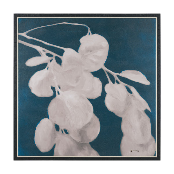Eucalyptus I by Julianne Marcoux Hand-Embellished Textured Framed Canvas Artwork