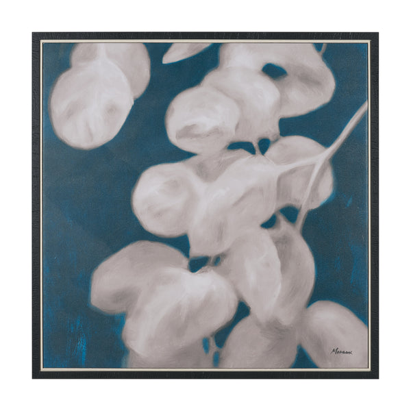 Eucalyptus II by Julianne Marcoux Hand-Embellished Textured Framed Canvas Artwork