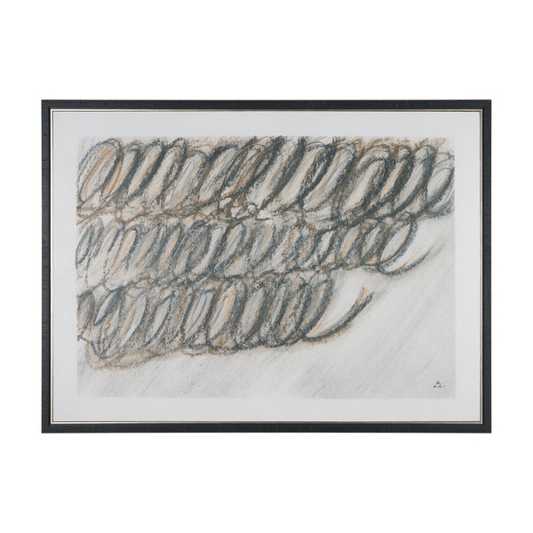 Helical by Mercana Studio Hand-Embellished Textured Framed Canvas Artwork