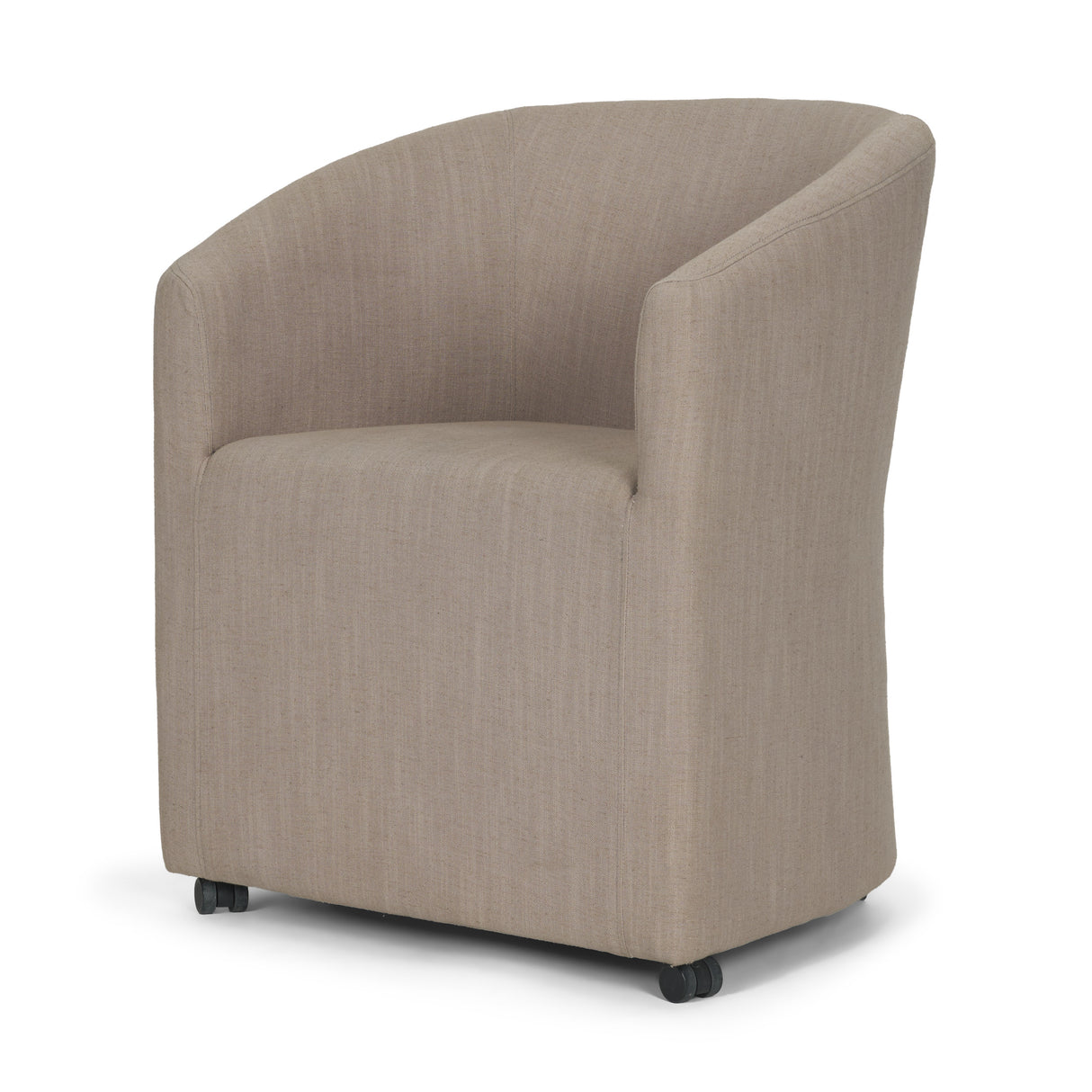 Sondra Gray Performance Fabric Upholstered Club Dining Chair from Mercana - Luna Furniture