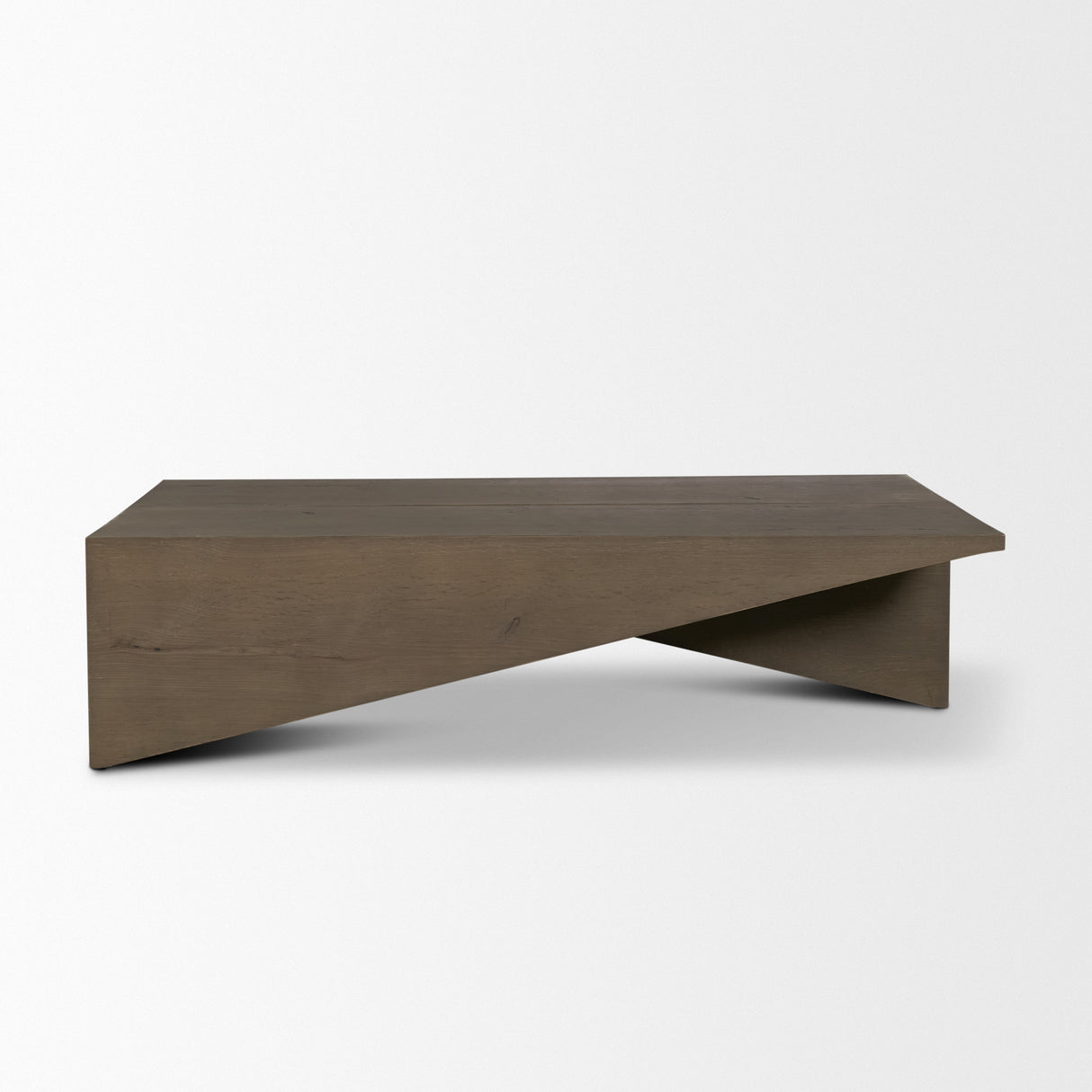 West Mid-Brown Oak Wood Rectangular Coffee Table from Mercana - Luna Furniture
