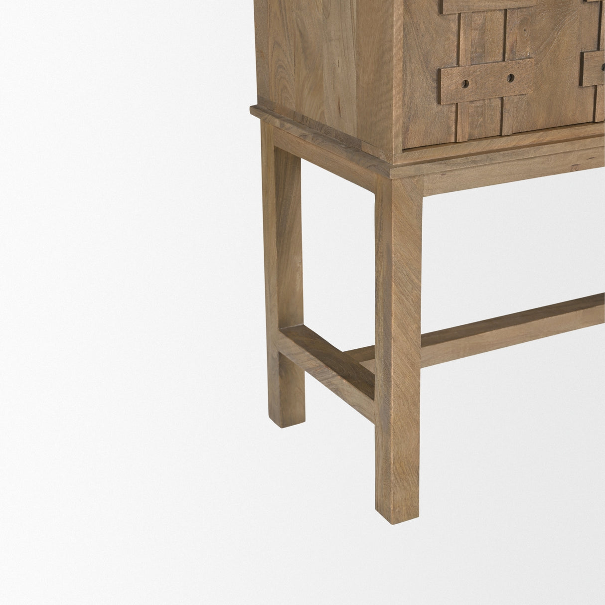 Truss Cool Brown Wood 6 Door Tall Cabinet from Mercana - Luna Furniture