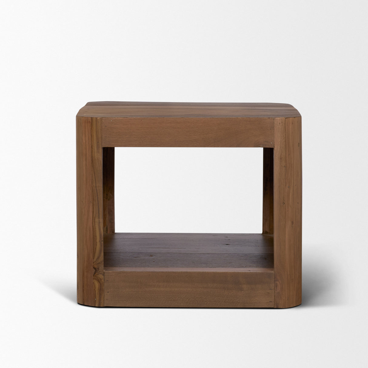 Dunmore Solid Wood Rectangular Open Shelf Side Table from Mercana - Luna Furniture