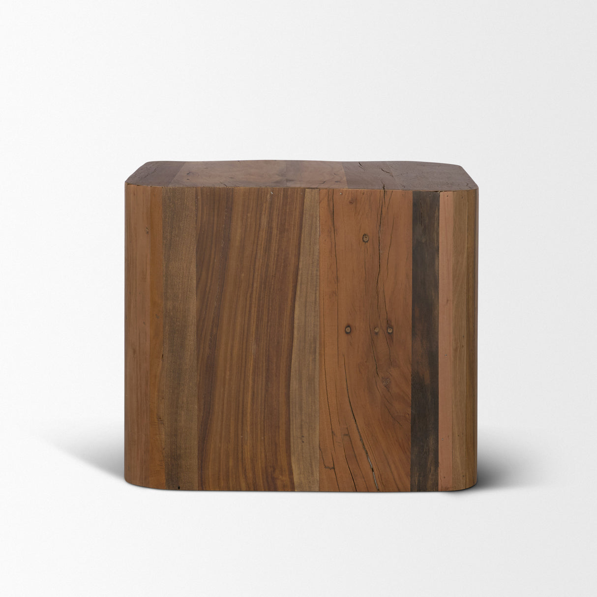 Dunmore Solid Wood Rectangular Open Shelf Side Table from Mercana - Luna Furniture