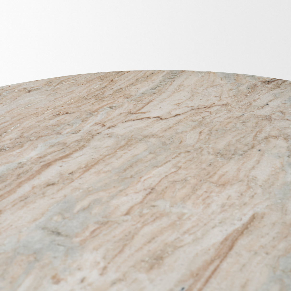 Ravello 42" Pink Marble Swirl Pedestal Base Round Dining Table from Mercana - Luna Furniture