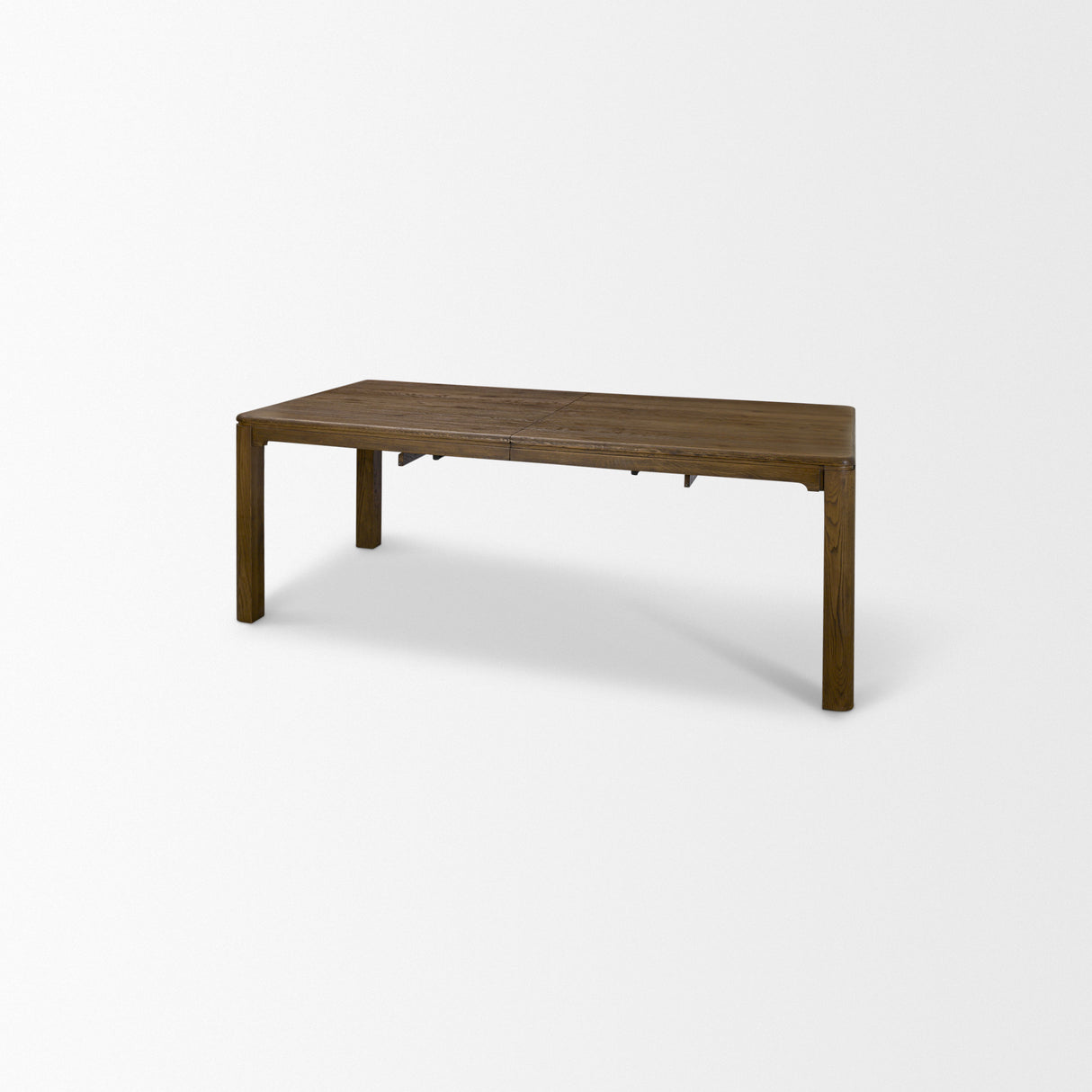 Kendrix 84" Dark Brown Oak Wood Extendable Rectangular Dining Table from Mercana - Luna Furniture