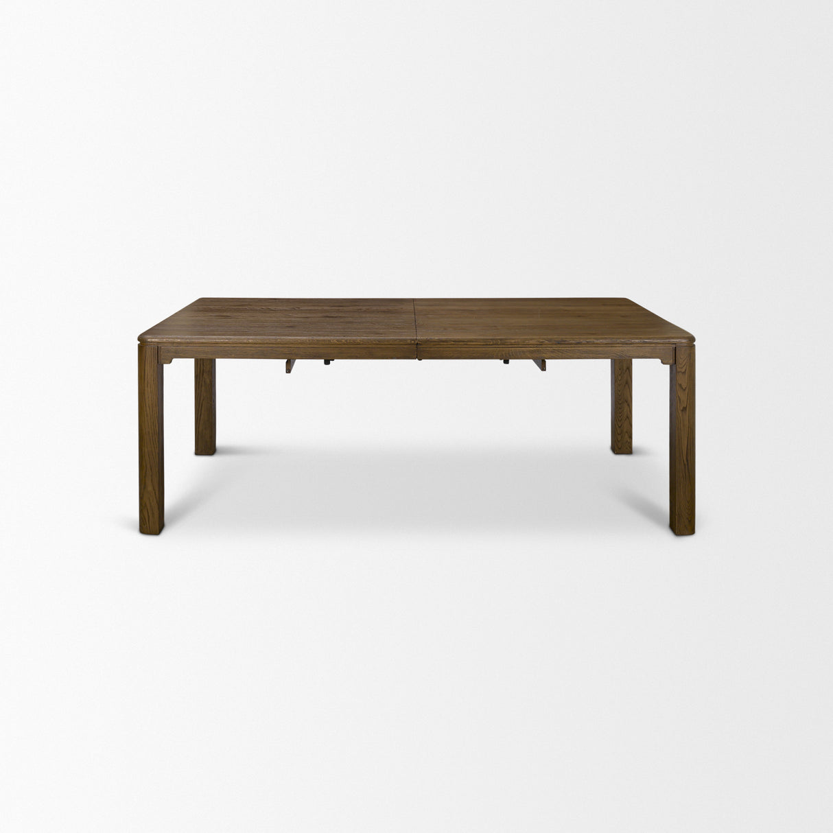 Kendrix 84" Dark Brown Oak Wood Extendable Rectangular Dining Table from Mercana - Luna Furniture