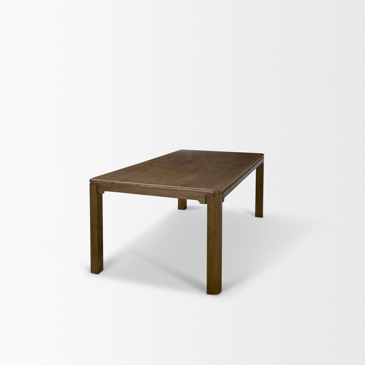 Kendrix 84" Dark Brown Oak Wood Extendable Rectangular Dining Table from Mercana - Luna Furniture