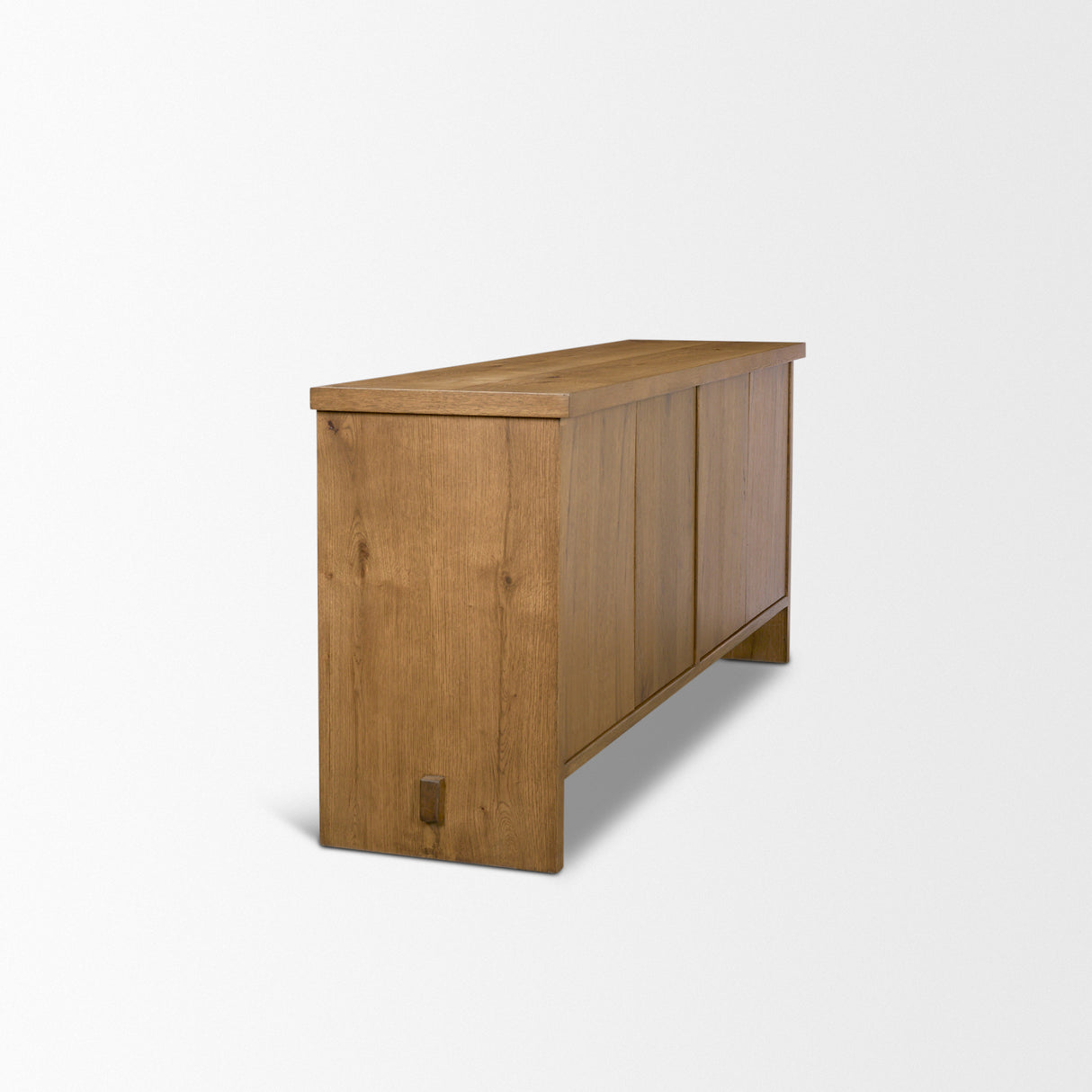 Alcott Brown Wood 4 Door Closed Sideboard from Mercana - Luna Furniture