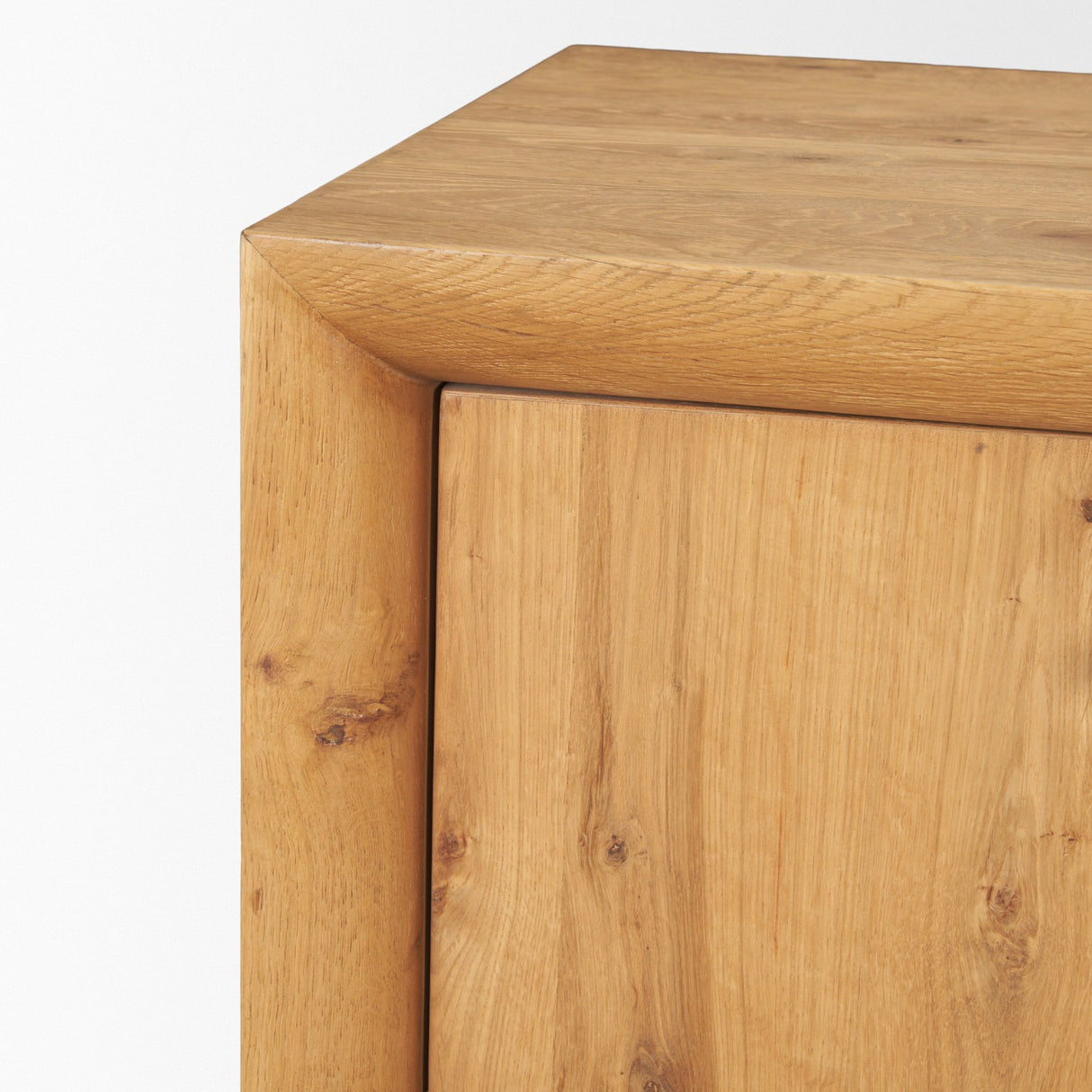 Belford 94" Light Brown Oak Wood Media Console from Mercana - Luna Furniture