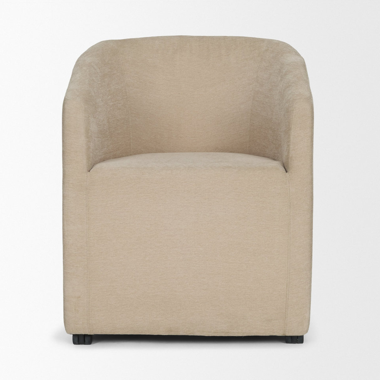 Sondra Beige Performance Fabric Upholstered Club Dining Chair from Mercana - Luna Furniture