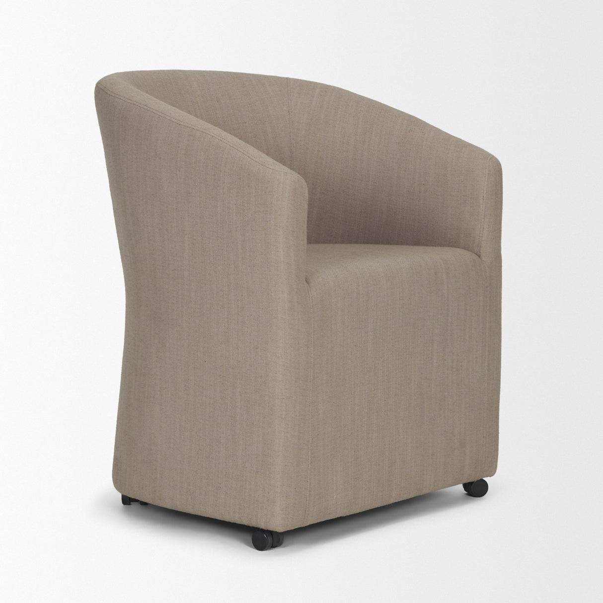 Sondra Gray Performance Fabric Upholstered Club Dining Chair from Mercana - Luna Furniture