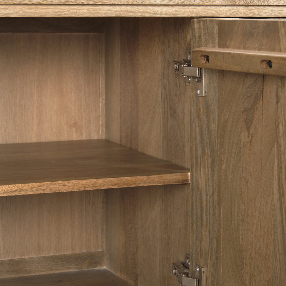 Truss Cool Brown Wood 4 Door Closed Sideboard from Mercana - Luna Furniture
