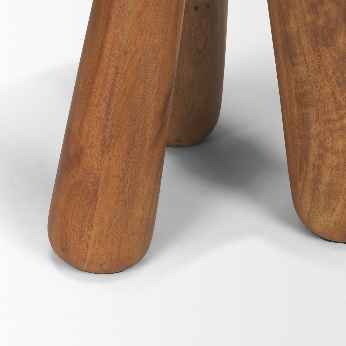 Mora Medium Brown Wood 3-Legged Accent Table from Mercana - Luna Furniture
