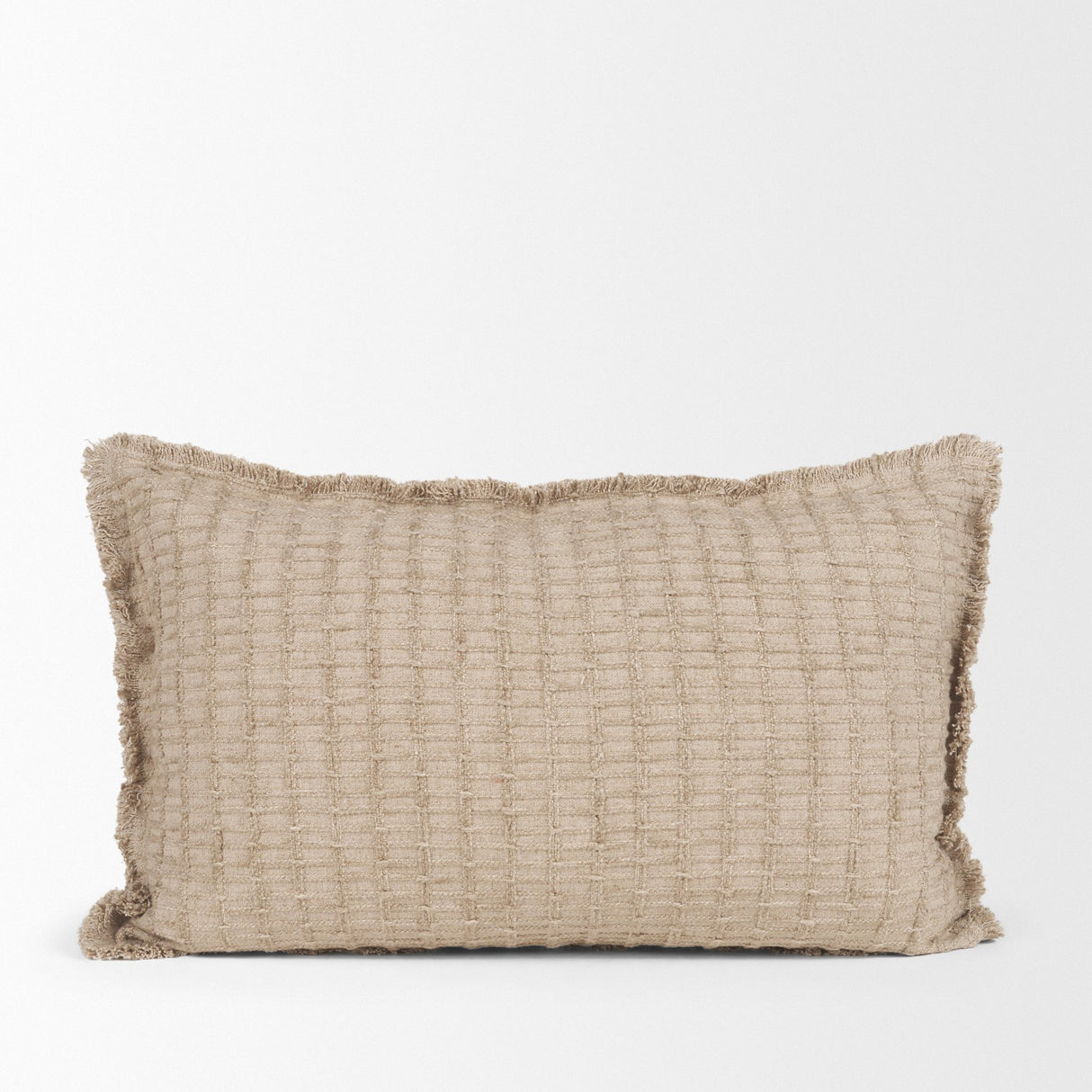 Thatch 14x26 Lumbar Sand Decorative Pillow Cover from Mercana - Luna Furniture