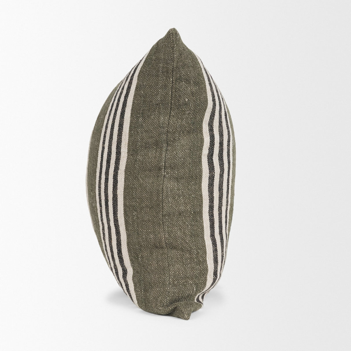 Hunter 20x20 Square Oatmeal w/ Green Stripe Decorative Pillow Cover from Mercana - Luna Furniture