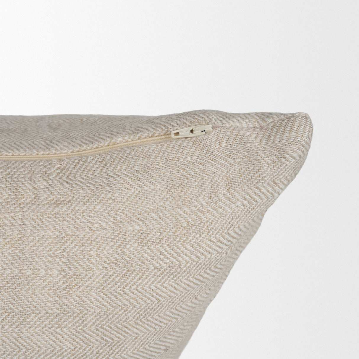 Mason 22x22 Square Cream w/ Orange Stripe Decorative Pillow Cover from Mercana - Luna Furniture