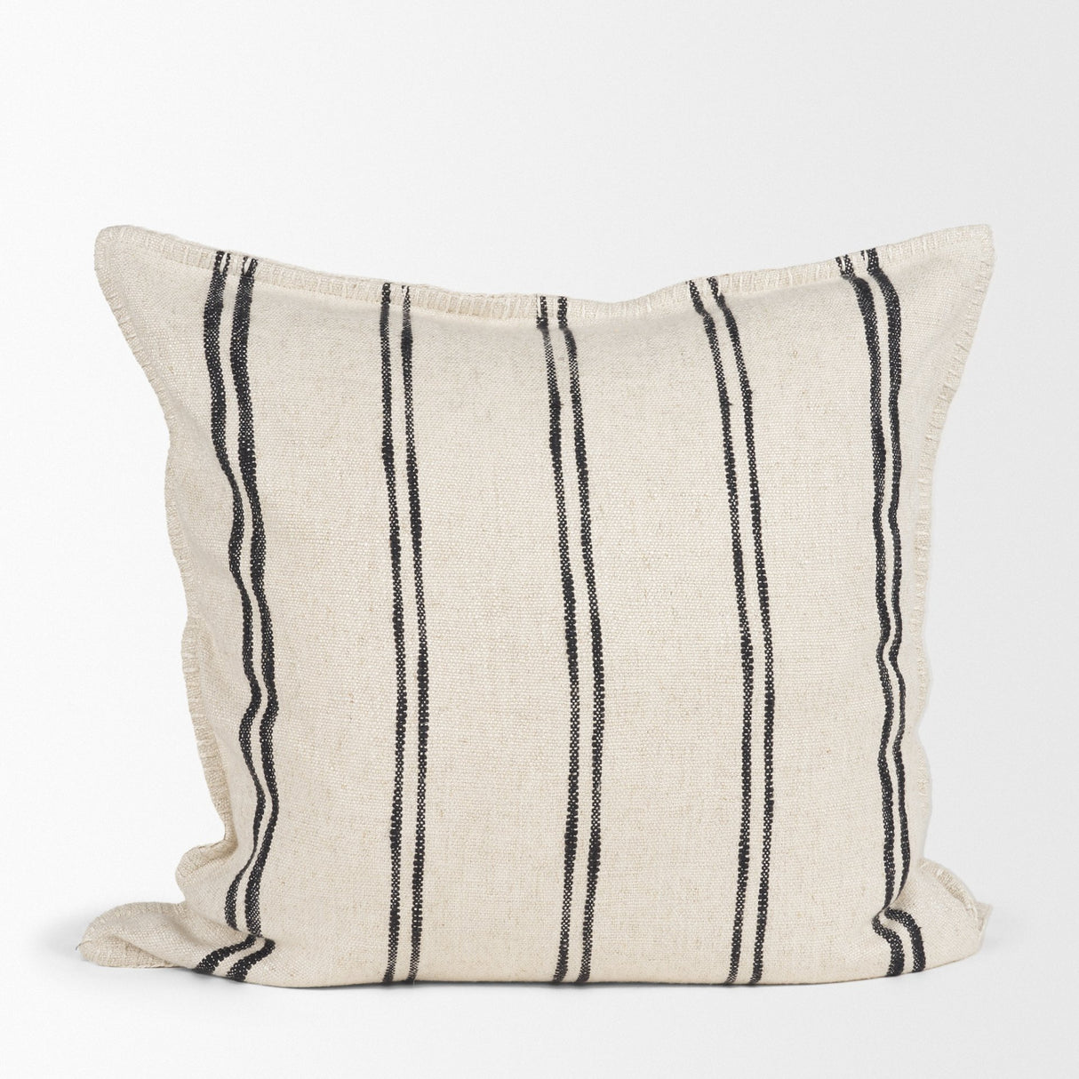 Liv 22x22 Cream w/ Black Stripes Decorative Pillow Cover from Mercana - Luna Furniture