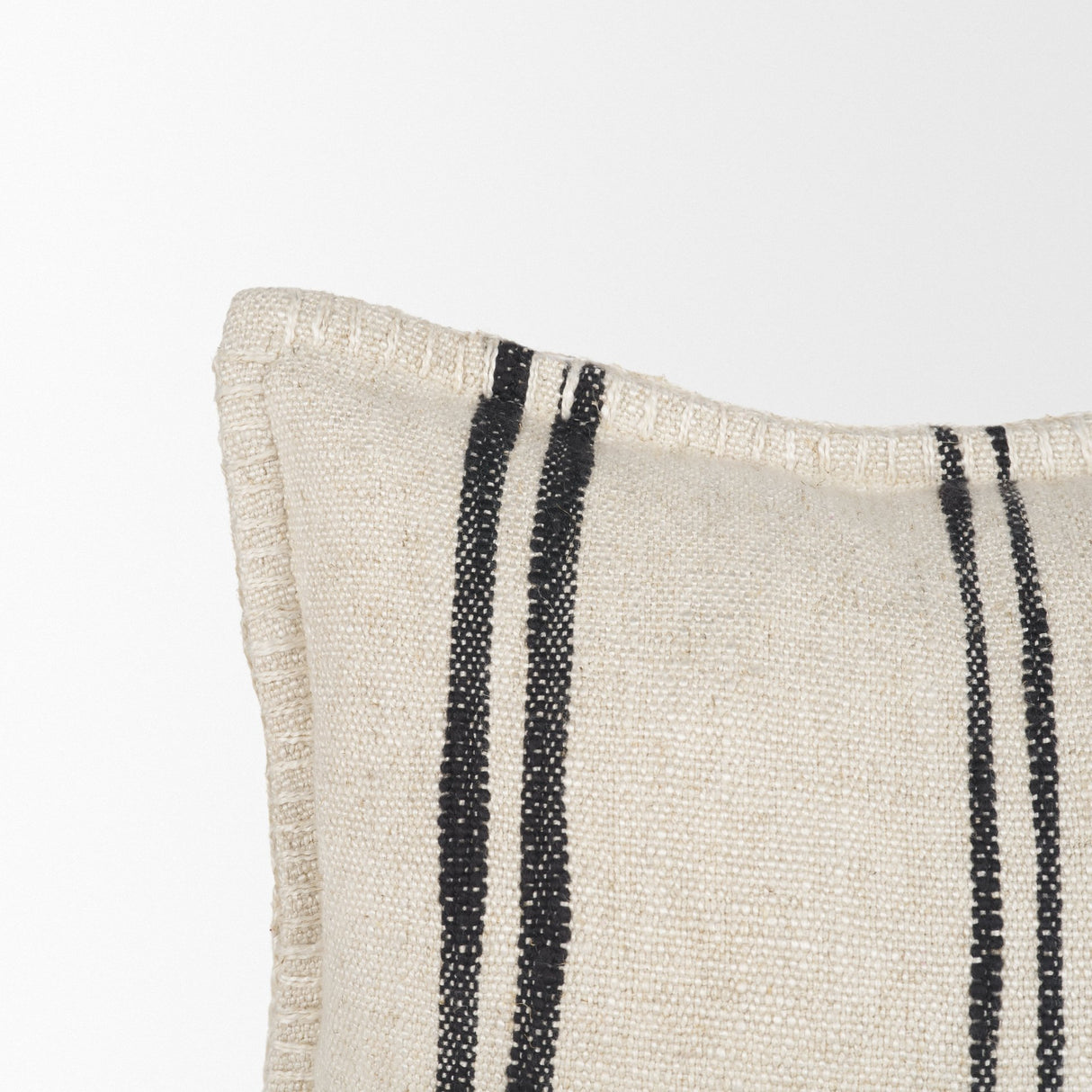 Liv 13x21 Cream w/ Black Stripes Decorative Pillow Cover from Mercana - Luna Furniture
