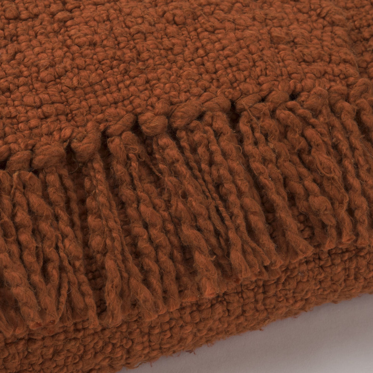 Kambal Copper Rust Woven Cotton Throw Blanket from Mercana - Luna Furniture