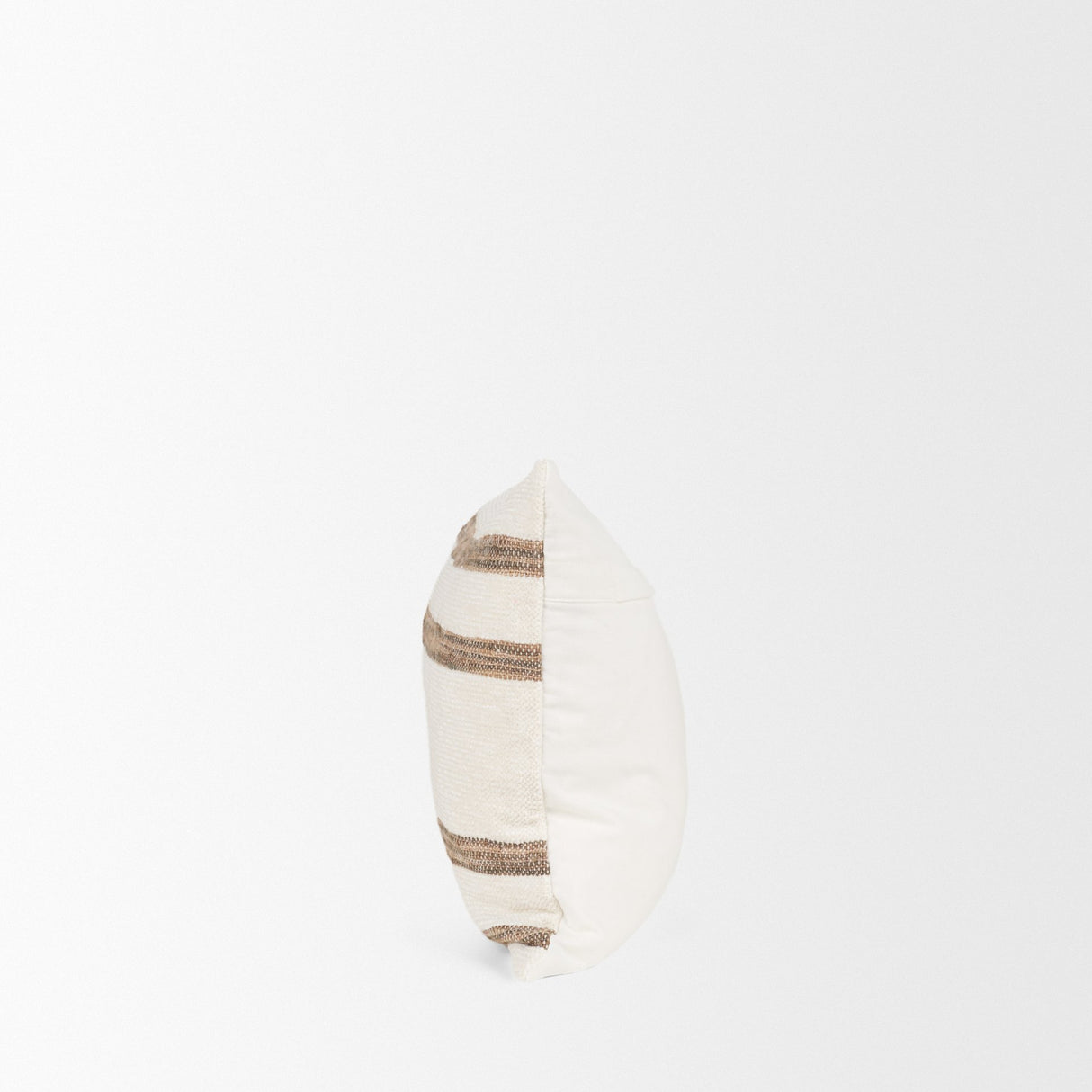 Maryn 14x26 Lumbar Cream w/ Brown Stripes Decorative Pillow Cover from Mercana - Luna Furniture