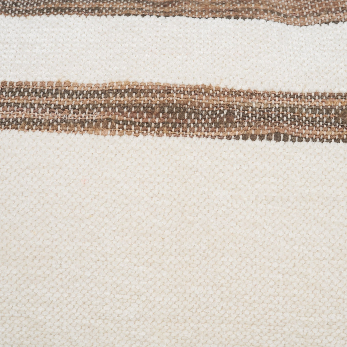 Maryn 14x26 Lumbar Cream w/ Brown Stripes Decorative Pillow Cover from Mercana - Luna Furniture