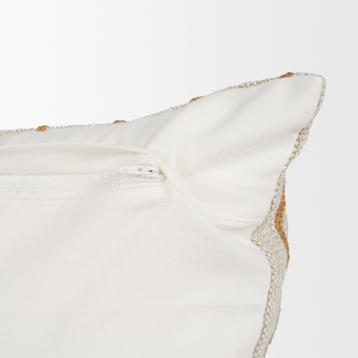 Merrick 14x26 Lumbar Natural Beige w/ Orange Stripes Decorative Pillow from Mercana - Luna Furniture