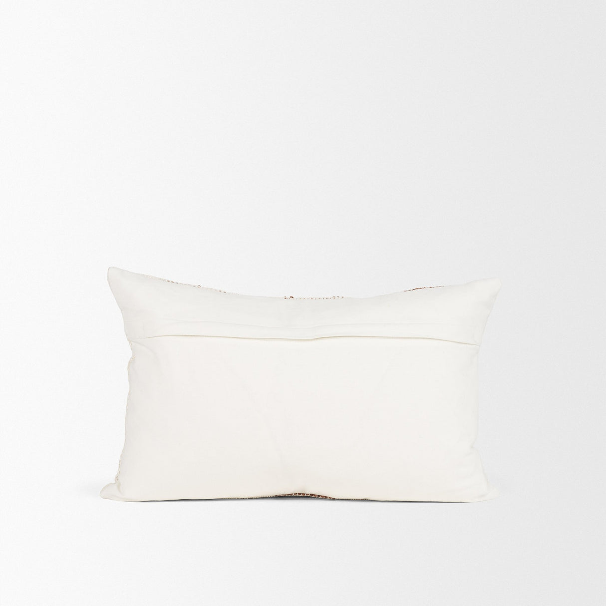 Levon 13x21 Lumbar Plush Cream w/ Orange Dashed Stripes Decorative Pillow Cover from Mercana - Luna Furniture