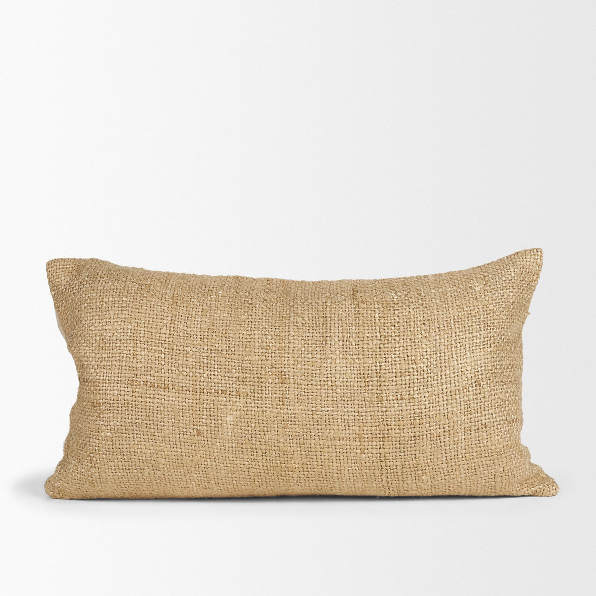 Lowen 14x26 Lumbar Gold Woven Decorative Pillow from Mercana - Luna Furniture