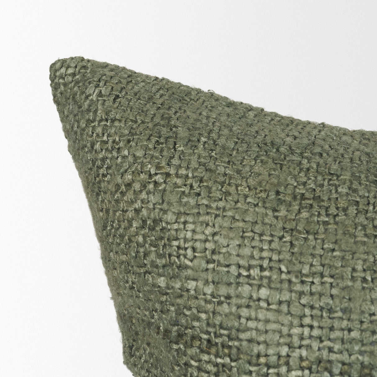 Lowen 22x22 Square Silver Sage Woven Decorative Pillow from Mercana - Luna Furniture