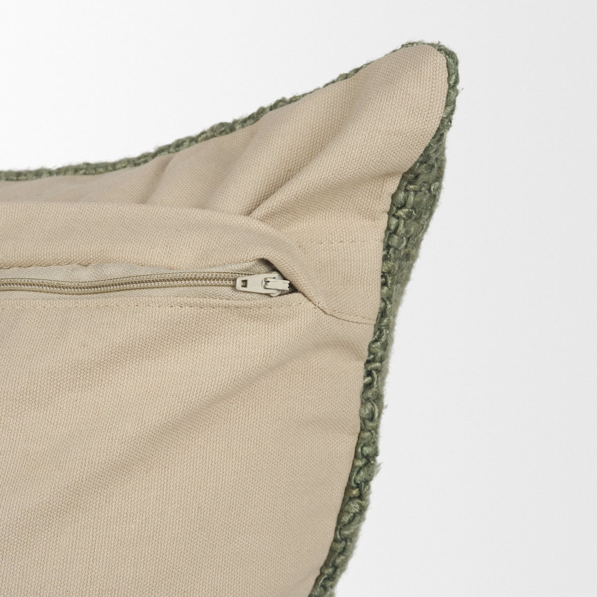 Lowen 22x22 Square Silver Sage Woven Decorative Pillow from Mercana - Luna Furniture