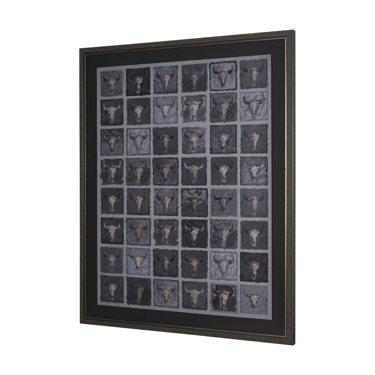 Forty-Eight by Natalia Boychenko-Tariq Hand-Embellished Textured Framed Artwork Matted under Glass from Mercana - Luna Furniture