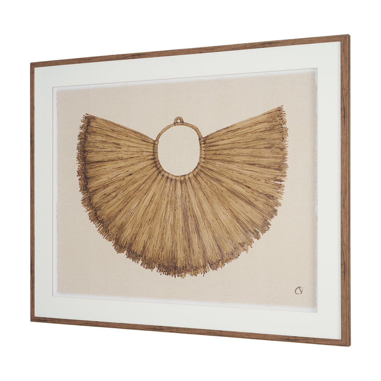 Papua Necklace I by Mercana Studio Hand-Embellished Textured Framed Artwork Matted under Glass from Mercana - Luna Furniture