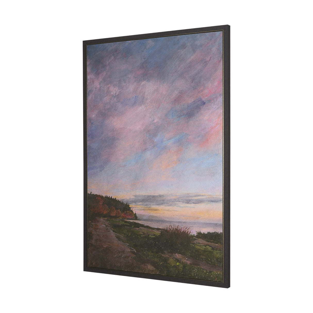 Crescent Sunset I by Mercana Studio Hand-Embellished Textured Framed Canvas Artwork from Mercana - Luna Furniture