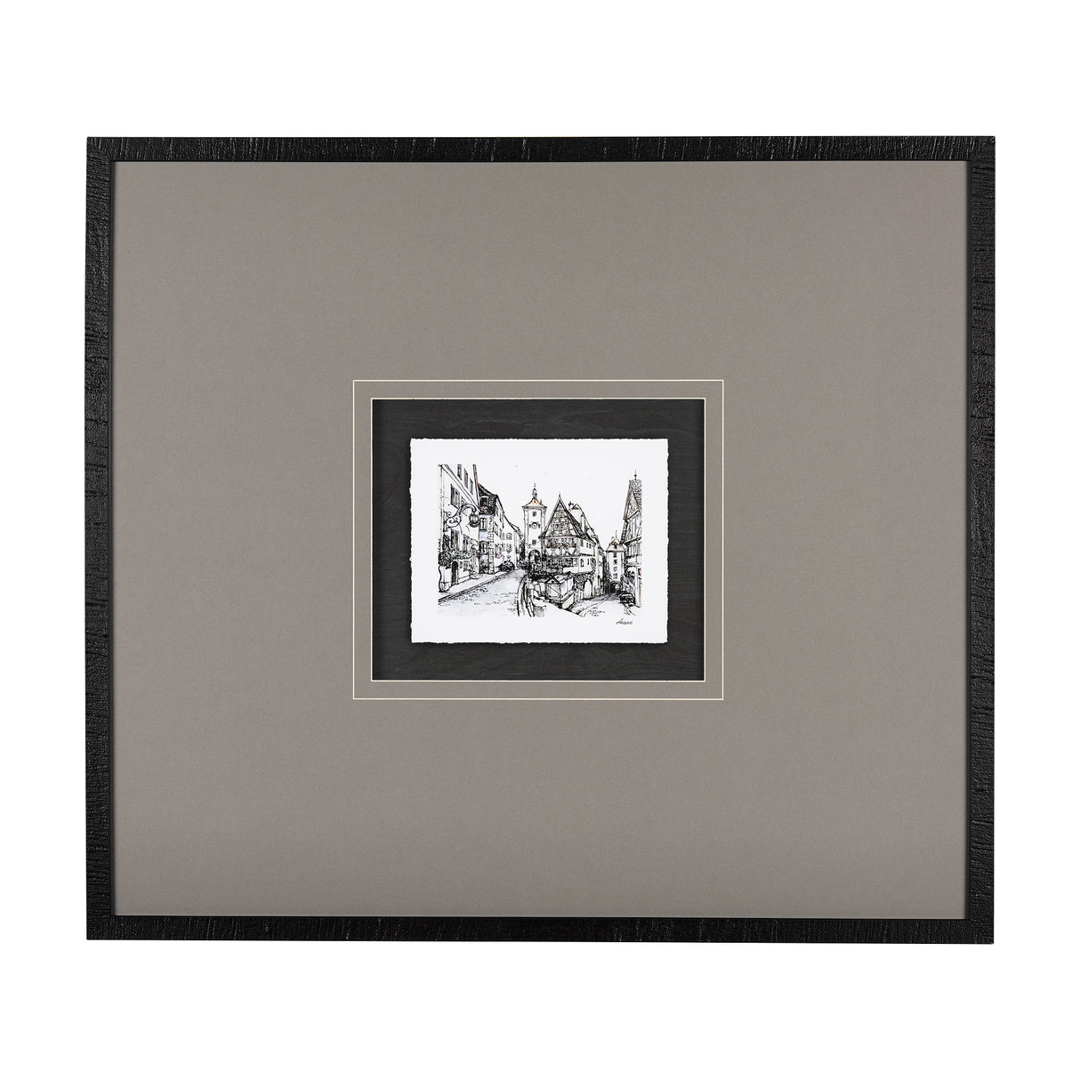Travel memories I by Natalia a Framed Art Print Matted under Glass from Mercana - Luna Furniture