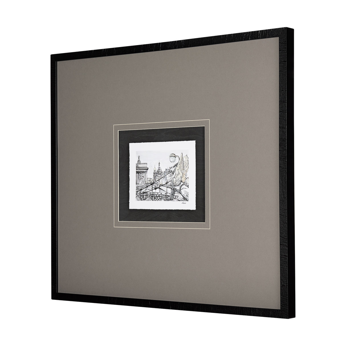 Travel memories III by Natalia a Framed Art Print Matted under Glass from Mercana - Luna Furniture