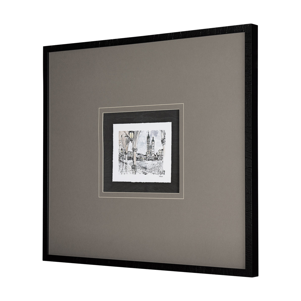 Travel memories IV by Natalia a Framed Art Print Matted under Glass from Mercana - Luna Furniture